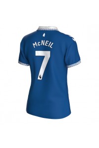 Everton Dwight McNeil #7 Fotballdrakt Hjemme Klær Dame 2023-24 Korte ermer